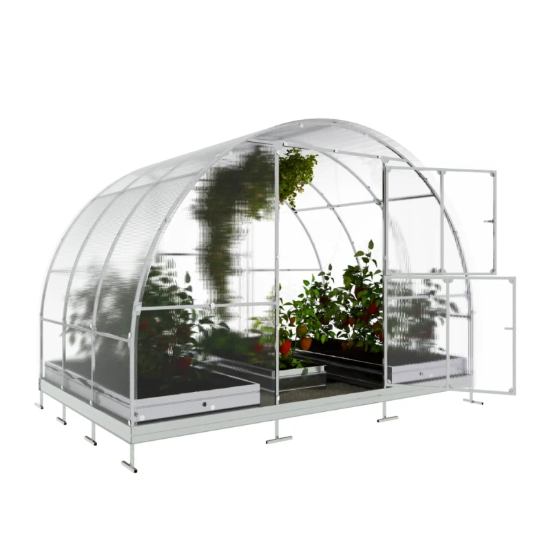Polycarbonat Gewächshaus Klassiker 3x2 m