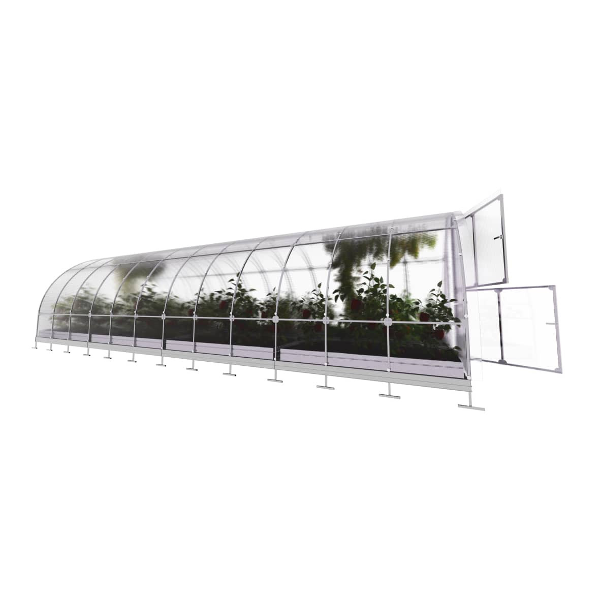 Gewächshaus Klassiker Tube 6 Meter tiefe - 3 Meter breite