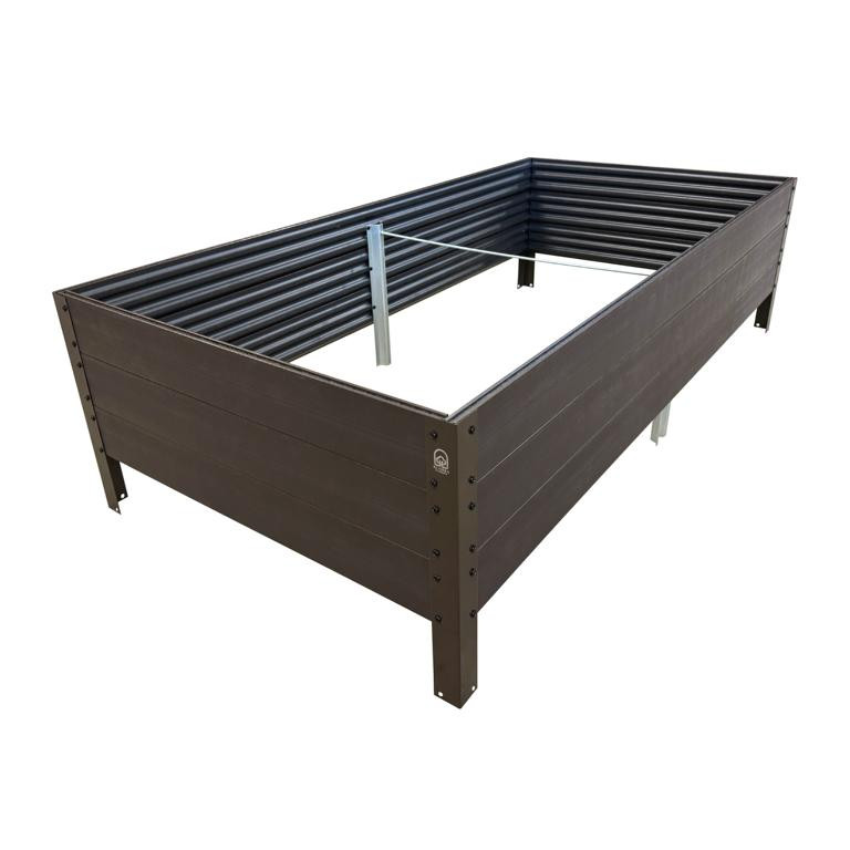 Hochbeet Klassiker Woodlook 150x75x30 UV-beständig braun