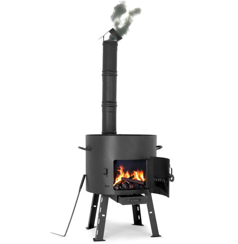 Utschak mit Schornstein - Outdoor-Feuerstelle und Grill für Gartenpartys