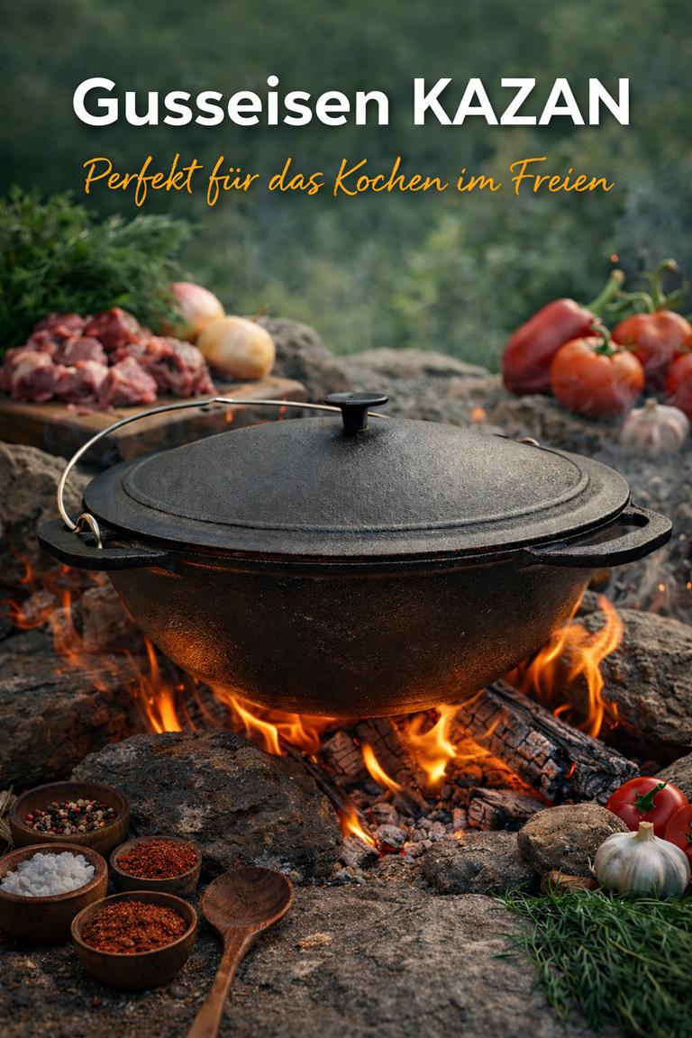 Premium Gusseisen Kazan 12 l