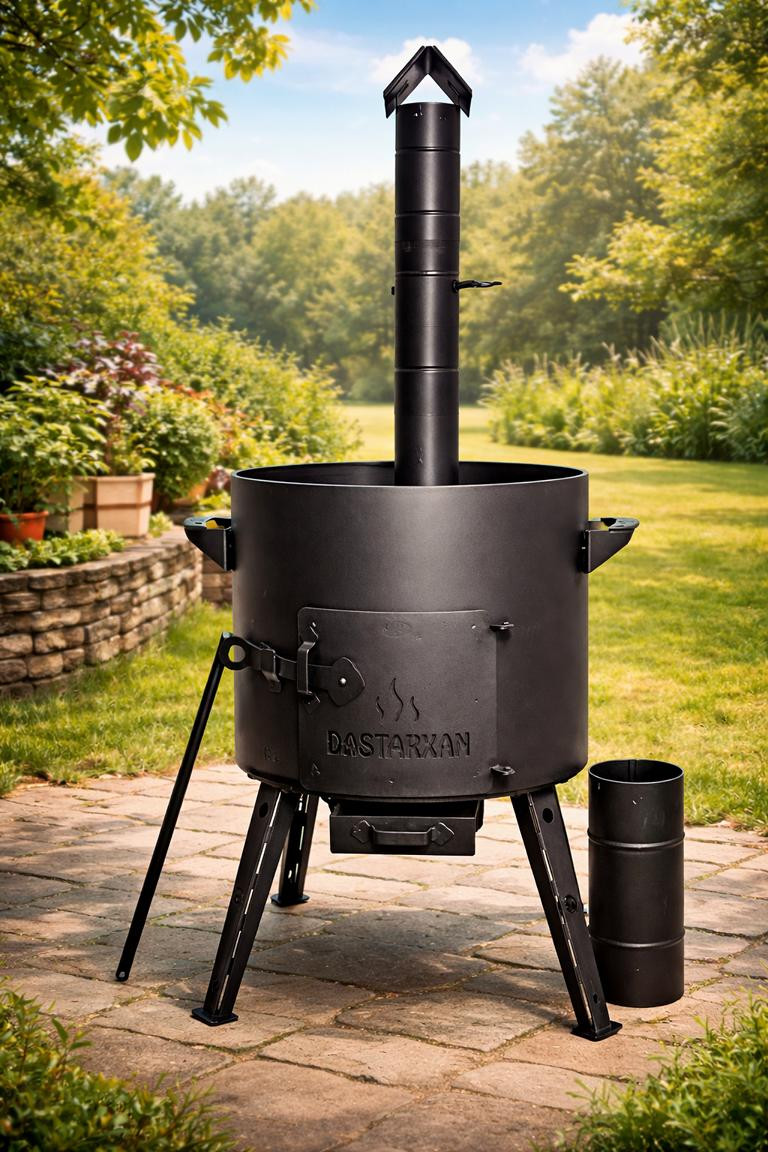 Utschak mit Kamin - Perfekt für Kazan 10 -22 l