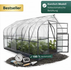Gewächshaus Standard 2,5x2 m - 6 mm Polycarbonat - robust & wetterfest