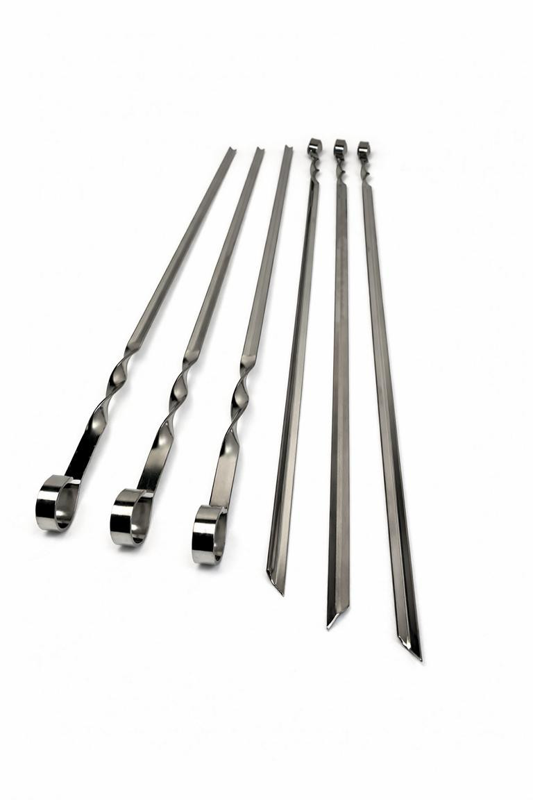 Schaschlik Spieß 60 cm 6 Stück. Grill wie ein Profi mit Mustang