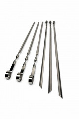 Grillspieße aus Edelstahl 60 cm 6 Stück