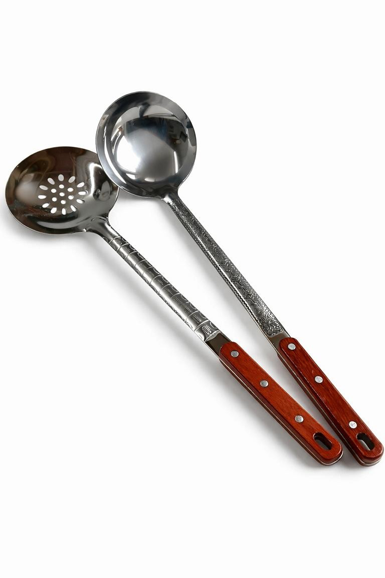 suppenkelle schaumkelle set edelstahl kazan outdoor