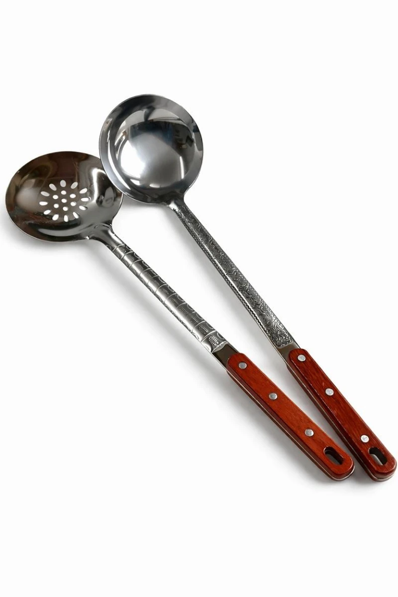 suppenkelle schaumkelle set edelstahl kazan outdoor