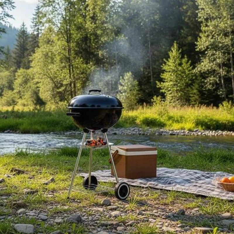 Direktes Grillen im Kugelgrill sorgt dafür, dass das Grillgut direkt über der Hitzequelle