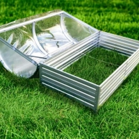 Hochbeet Set 150 × 75 cm inkl. Abdeckung | Verzinkt | KLASSIKER GARDEN