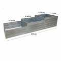 Hochbeet Treppe aus Metall (verzinkt) Maße