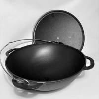 12 l Gusseisen Kazan mit Deckel