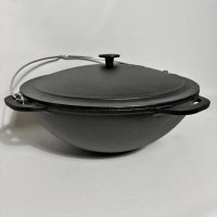 Kazan Gusseisen 12 Liter - runder Boden - Premium | IN-MO