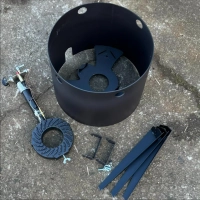 Gaskocher aus 3mm Stahl und einfach zu montieren