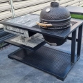 Outdoorküche 180 cm, Granit Grau