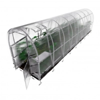 Gewächshaus Klasika Slim aus Polycarbonat 8 Meter tiefe