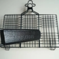 Grillguthalter Edelstahl - abnehmbarem Griff, MUSTANG