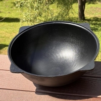 Uzbek Gusseisen-Kazan 10 l mit Deckel