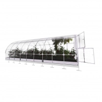 Polycarbonat Gewächshaus Klassiker Tube3x6 m