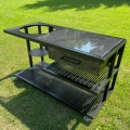 Outdoorküche Schwarz s-01 - 180 cm, Linke Seite