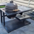 Outdoorküche Schwarz s-01 - 180 cm, Granit Grau
