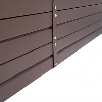 Hochbeet aus Metall (Treppe)  Lackiert (braun) RAL 8017