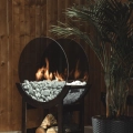 Handgefertigter Bio Ethanol Kamin in Schwarz