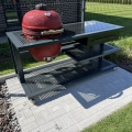 Außenküche 170 cm Braun, Linke Seite, Kamado