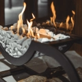 Ethanol Kamin Schwarz – Großes, freistehendes Design
