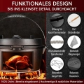 GUSSKÖNIG Dutch Oven Set mit Pfanne, Saucentopf und Zubehör in Holzkiste IN-MO