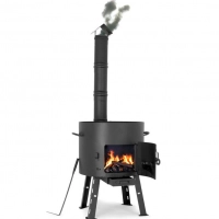 Einfach zu reinigen - Campingofen mit integriertem Aschebehälter