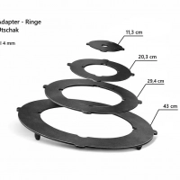 Adapter-Ringe 4 mm für Utschak Ø40 cm | Kazan Herdplatte Set (4 Größen)