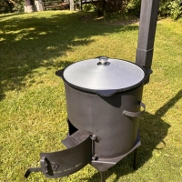 Feldküche ø 36cm mit Schornstein, Kazan 10l