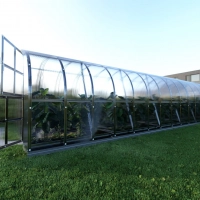Gewächshaus aus Polycarbonat 10 Meter tiefe 3 Meter breite