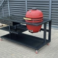 Outdoorküche, Schwarz, Rechte Seite, mit Kamado