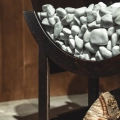 Modernes Design – Bio Ethanol Kamin Rund in Schwarz