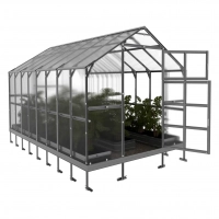 Gewächshaus Haus aus Polycarbonat und verzinktem Stahl